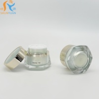 Conteneur à beurre en plastique vide circulaire personnalisé de 30 g, emballage en plastique pour crème cosmétique large avec couvercle