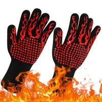 Mitaines de barbecue isolantes en Silicone, aramide, résistant à la chaleur, personnalisation automatique, offre spéciale