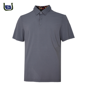 Manga corta de cuello vuelto rápido de secado de lujo para hombre para Polo Logotipo personalizado Impreso Formal Golf Diseño abotonado Tejido <span class=keywords><strong>Fab</strong></span> - Product Image 2