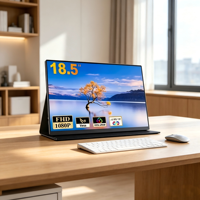 Écran portable ultra-fin de 18,5 pouces, HDR 178 °   Écran large, compatible Type-C et HDMI pour le bureau et les voyages
