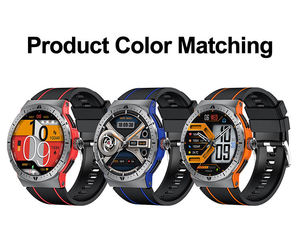 Montre connectée pour homme HK52, appels Bluetooth, podomètre, moniteur de fréquence cardiaque, moniteur de tension artérielle, suivi du sommeil, boussole, étanche IP67 - Product Image 3