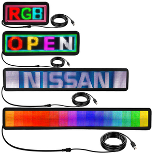 Panneau LED programmable pour voiture, panneau LED flexible USB pour magasin, hôtel, bar via application, texte personnalisé, motif, animation, rythme musical - Product Image 4