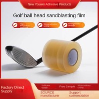 Film de protection transparent en PVC résistant à la chaleur pour tête de club de golf, sablage, film de masquage thermofusible en caoutchouc, vente directe usine