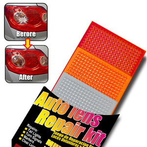 Kit de réparation d'objectif de <span class=keywords><strong>voiture</strong></span>, ensemble d'outils de réparation de l'objectif automobile avec motif de grille à faire soi-même, phares de <span class=keywords><strong>voiture</strong></span>, fissures et éclairage - Product Image 6