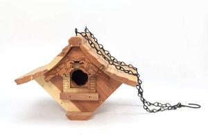 Outside <strong>Squirrel</strong> <strong>Proof</strong> Cage Feeder Hanging Cedar Wooden <strong>Bird</strong> House for Outside - Product Image 4