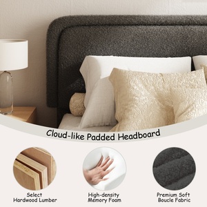 Bestseller E-commerce Online: <span class=keywords><strong>Letto</strong></span> con Testiera Comoda e <span class=keywords><strong>Cuscini</strong></span>, Colore Grigio Scuro, Spedizione in 3 Giorni - Product Image 3