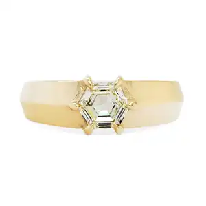 Laodun Hot Selling S925 Ring Creative Geometric Crystal Zircon Sterling Silver Wedding Bands Customize Diamond Rings Vermeil