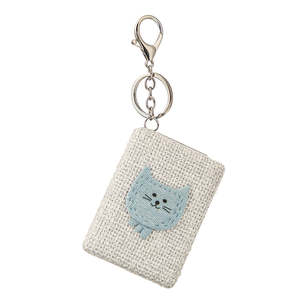 Rectangle Fabric <b>Compact</b> <b>Mirror</b> Keychain Lace Bow Pearl Covered Metal Frame Single Sided Pocket <b>Mirror</b> Custom Logo - Product Image 4
