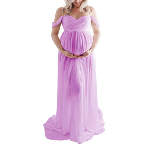 2023 último diseño rojo Popular maternidad sesión de <span class=keywords><strong>fotos</strong></span> vestidos mujeres embarazadas para sesión de <span class=keywords><strong>fotos</strong></span> vestidos mujeres embarazadas - Product Image 4
