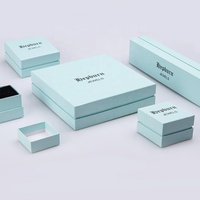 Boîtes à bijoux en carton kraft personnalisées, faites à la main, petites boîtes d'emballage écologiques avec doublure en éponge, vente en gros