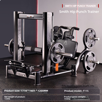 Appareil de musculation des fessiers pour Hip Thrust, Glute Drive, Kickback et Butt Lift, usage commercial, en acier, 50 kg, machine d'entraînement de gym