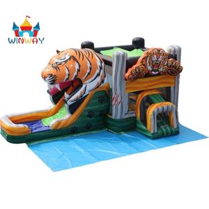 Toboggan gonflable sur le thème du tigre géant avec maison rebondissante de qualité commerciale <span class=keywords><strong>pour</strong></span> les fêtes d'enfants, les événements en plein air et les entreprises de <span class=keywords><strong>location</strong></span> - Product Image 3