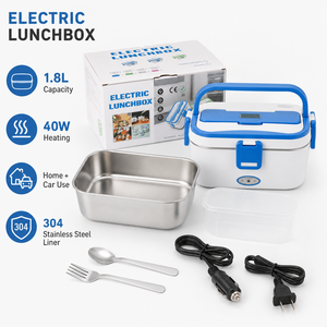 Boîte à lunch chauffante électrique portable 1,8 L sans BPA en acier inoxydable 304 pour le bureau, la voiture, la maison et les voyages KL03001 - Product Image 2