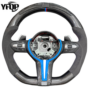Apto para <span class=keywords><strong>volante</strong></span> BMW Serie G para actualizar F30 F10 m3 m5 m2 M4 M6 X5 X6 Plug and <span class=keywords><strong>Play</strong></span> <span class=keywords><strong>volante</strong></span> de carbono de cuero personalizado - Product Image 1