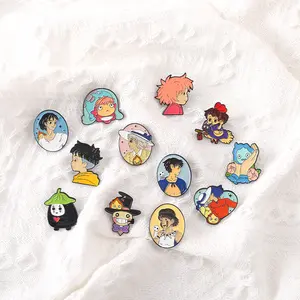 Lot de badges de revers à personnage de dessin animé personnalisé, différents ensembles de broches d'anime en métal