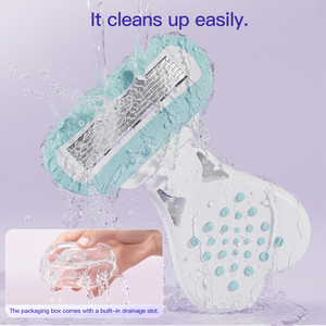 Mới Đến <span class=keywords><strong>2025</strong></span> Hình Trái Tim Xử Lý Cạo Râu Dao Cạo 6 Lưỡi Chất Lượng Cao Phụ Nữ Dao Cạo - Product Image 6