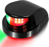 Feux de navigation marine, lumière LED rouge et verte pour bateau, lampe de signalisation étanche pour yacht et kayak
