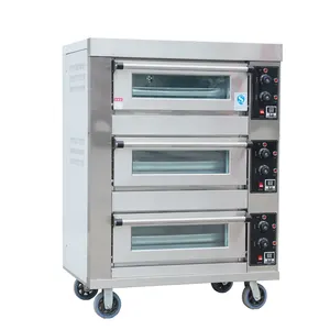 <span class=keywords><strong>Horno</strong></span> <span class=keywords><strong>de</strong></span> Panadería Comercial <span class=keywords><strong>de</strong></span> Acero Inoxidable <span class=keywords><strong>de</strong></span> <span class=keywords><strong>3</strong></span> <span class=keywords><strong>Bandejas</strong></span> para Pan, Pasteles y Pizza, con Temperatura Máxima <span class=keywords><strong>de</strong></span> 300°C, 900W, 380V, Marca Shenglang - Product Image 4
