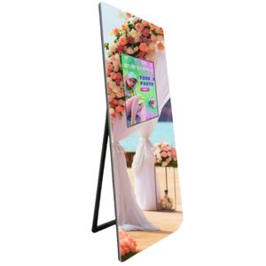 Cabina de Fotos con <span class=keywords><strong>Espejo</strong></span> Táctil para Selfies, <span class=keywords><strong>Espejo</strong></span> Fotográfico Todo en Uno con Impresión Instantánea e Integración con Redes Sociales para Uso Comercial - Product Image 2