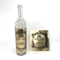 Etiquetas Adhesivas de Terciopelo con Logotipo Personalizado, Estampado en Caliente Dorado, para Botellas de Vino y Cerveza