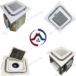 Wandgemonteerde cassette vierweg luchtuitlaat voor koeling en verwarming Ingebouwde plafond airco Stille plafondunit FP-68 - Product Image 4