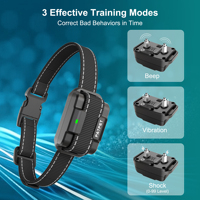 2026 Neuestes PATPET Elektronisches Anti-Bell-Halsband Wiederaufladbares Hunde-Schockhalsband mit Kabel Fernbedienung Haustier-Trainingszubehör
