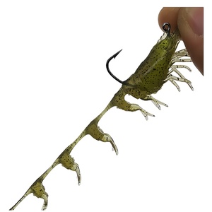 เหยื่อปลอมกุ้งน้ำเค็มแบบนิ่ม 3 ชิ้นต่อถุง 3 สี น้ำหนัก 7 กรัม 12 กรัม ทำจาก TPE ลอยน้ำได้ สมจริง ทนทานต่อการฉีกขาด พร้อมตะขอ - Product Image 6