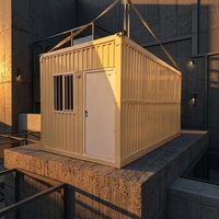Maison conteneur modulaire pliable de haute qualité, préfabriquée, mobile, durable, habitable, portable, bureau, hôtel, ignifuge, isolée, moderne 1
