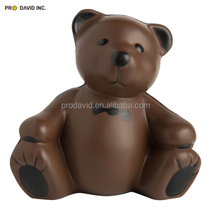 Teddy Bear Stress Reliever <b>Ball</b> PU Merchandising Promotional Gift Customizable with Logo Printing - Product Image 6