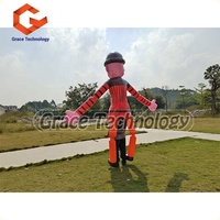 Costume de Clown gonflable personnalisé avec lumières LED pour la Performance, Costume de personnage gonflable de défilé pour la marche