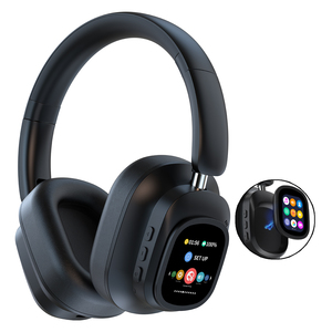 Auriculares Híbridos Inteligentes Táctiles con LCD OEM ODM, Inalámbricos Sobre la Oreja con 5 Micrófonos y Cancelación Activa de Ruido Digital, Metálicos para Deportes - Product Image 1