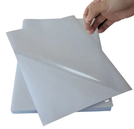 Şeffaf mürekkep püskürtmeli kağıt A3 A4 etiketleri fotoğraf kalitesi su geçirmez şeffaf PET etiket