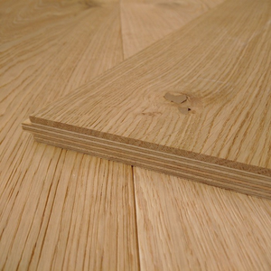<span class=keywords><strong>Parquet</strong></span> en chêne blanc de 5/8 po d'épaisseur et 74,8 po de largeur, finition mate en polyuréthane, bois d'ingénierie multicouche en chêne - Product Image 1