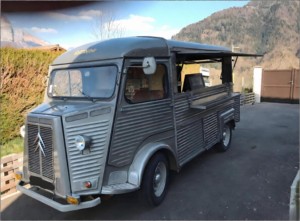 Industrieller Schiffscontainer-Foodtruck mit ausklappbarem Patio & voll ausgestatteter Küche, mobiles <span class=keywords><strong>Bistro</strong></span> für urbane Foodparks - Product Image 3