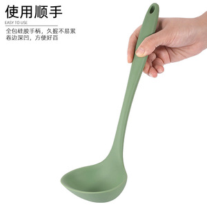Silicone Spatula Avocado Green Non Stick Pan Cooking Utensil Kitchen <b>Tool</b> Reusable Dishwasher Safe - Product Image 4