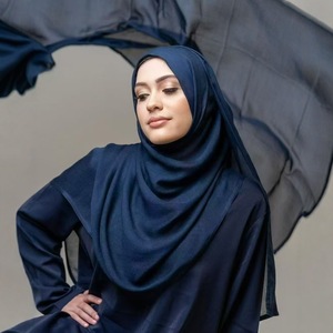 モーダルロングショール女性用カスタム175*75夏無地ヒジャーブスカーフTudung Soildモダルムスリムヒジャーブ - Product Image 4