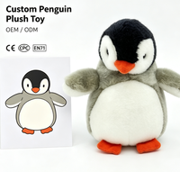 Peluche pingouin mignonne animale animée, peluche pingouin super douce, peluche pingouin en peluche