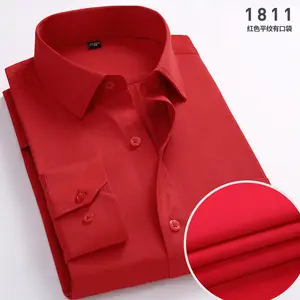Wholesale Double Layer Shirt Man Corporate Non Iron Baggy Shirts Turn Down Collar Dress Blank Shirts For Men New Styles 2023