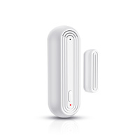 Sensor Inteligente Wi-Fi para Puerta y Ventana, Detector de Apertura y Cierre, Alarma Sonora, Compatible con Alexa, Google Home, Tuya, Aplicación Inteligente Android para Hotel