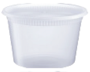 Coppette Trasparenti in Plastica per Zuppa 12oz con Coperchio, Contenitore Rotondo in PP per Alimenti, Diametro 98mm per Imballaggio da Asporto - Product Image 1