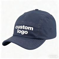 Casquettes de baseball unisexes 7 panneaux en polyester Oxford Dobby Dot imperméables avec patch tissé personnalisé pour sports de plein air, motif Léopard Fruit