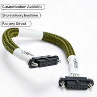 Ensemble de câbles de connexion M80 avec verrouillage par vis et longueur de câble personnalisée, structure de connexion en deux parties