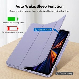 Funda con Teclado Inalámbrico Desmontable para Tablet Samsung Galaxy <span class=keywords><strong>Tab</strong></span> A9 de 8.7 Pulgadas, Funda Protectora con Soporte y Retroiluminación RGB Arcoíris - Product Image 3