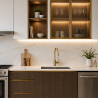 Proyecto de Construcción de Edificios de Apartamentos Multifamiliares, Gabinetes de Cocina de Dos Tonos, Desarrollo de Apartamentos Residenciales al por Mayor