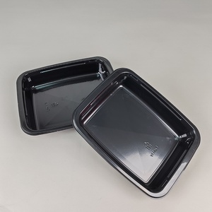 Barquette en plastique CPET recyclable de 850 ml pour la vente en gros, boîte à lunch jetable, procédé thermoformage, pour biscuits, sushis, salades, aliments pour animaux de compagnie, usines - Product Image 2