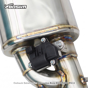 ท่อไอเสีย Catback พร้อมท่อ Z สำหรับ Mercedes-Benz E63/E63S AMG W212 ปี 2008-2013 Boska Racing SUS304 ท่อไอเสียแบบวาล์วอิเล็กทรอนิกส์ - Product Image 3