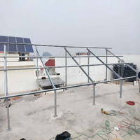 Système de montage solaire au sol en acier galvanisé, support de montage au sol pour station d'énergie solaire