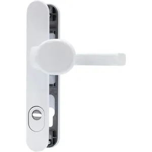 Europe Germany Market Door Protection Fitting Door Lever Handle for Residential Doors, Aluminum, Handle PZ 72mm