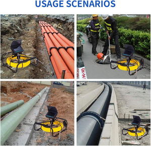 QBH 1080P Camara Borescope 20 Meter Câmera De Inspeção De Esgoto Câmera Endoscópio Tubo Grande ou Inspeção Subaquática Câmera Analógica NDT - Product Image 3