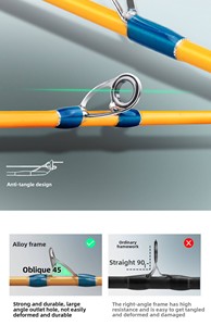 <span class=keywords><strong>Canne</strong></span> à pêche HASIDA Butterfly personnalisée ultra-légère <span class=keywords><strong>pour</strong></span> la pêche en ruisseau, super souple <span class=keywords><strong>pour</strong></span> l'éjection de la ligne, action MF - Product Image 3